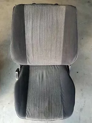 Vw Golf Jetta Mk1 Early Swallowtail Front Left Side Grey Stripe Cloth Seat • $106.54