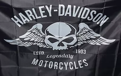 Harley Vintage Flag Collectable 150x90 Cm Softail V-rod Breakout Sportster New • $29.95