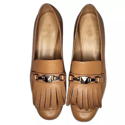 Michael Michael Kors Charlton Mid Leather Slip On Loafers Size 9 • $55