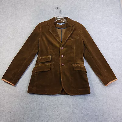 Ralph Lauren Jacket Mens Size 2 Brown Corduroy Long Sleeve Sport Coat Vintage • $33.88