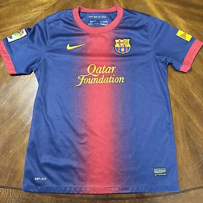 Nike FCB Barcelona Blue And Red Youth Jersey Size L • $15.98