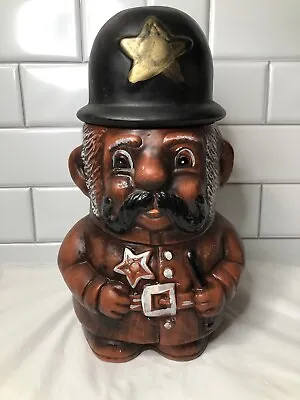 Keystone Sheriff Cookie Jar Vintage Condition California Pottery Art • $52.49