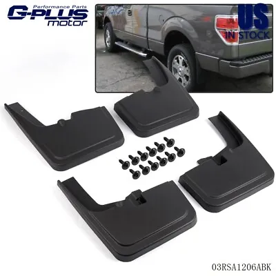 Splash Guards Molded Mud Flaps Fit For Ford F-150 2015-2020 Without Fender Flare • $26.53
