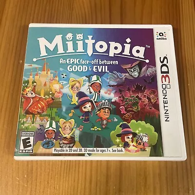 Miitopia: An Epic Face-off Between Good & Evil (Nintendo 3DS 2017) Complete CIB • $27.99