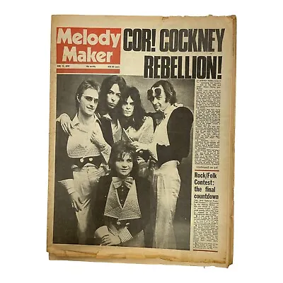 Melody Maker June 15 1974 Corkney Rebel David Bowie Sly Stone Nico • $29.99