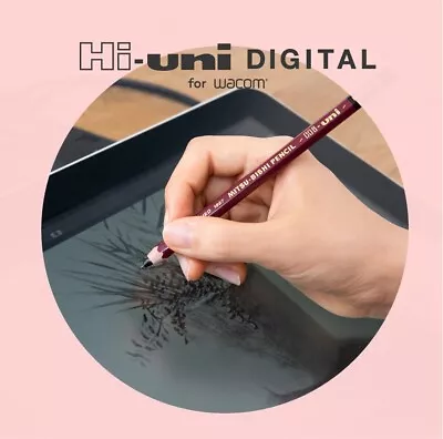 Hi Uni DIGITAL Pencil Wacom Stylus Pen & Nibs For Wacom CP20206BZ Madein Japan • $32.49