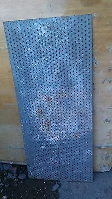 £2 • Buy Galvanised Perforated Sheet Metal Used Condition £ 2.00 PER SQUARE FOOT