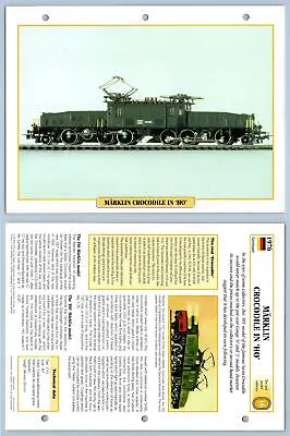 Marklin Crocodile In 'Ho'- Toy Railways - Legendary Trains Maxi Card • $1.88