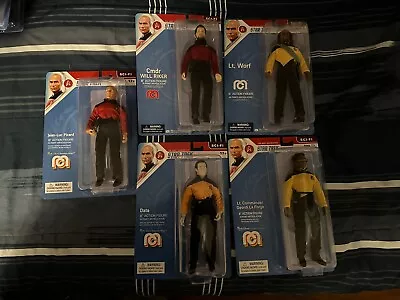 Mego Star Trek The Next Generation Lot Picard Riker Data Worf And Laforge. • $128