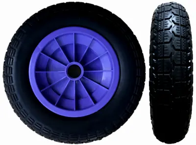 3.50-8 Purple Lilac Solid 14  Puncture Proof Launching Trolley Wheel 1  Bearings • £15.95