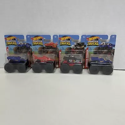 Monster Trucks Hot Wheels Mini Lot Of 4 1/70 • $11.97