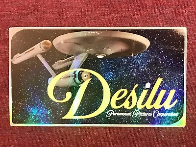 $4.99 • Buy STAR TREK Original Series USS ENTERPRISE Custom Holo-Decal/Sticker DESILU Logo