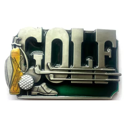 Golf Belt Buckle Western Cowboy American Sports Golfing (GLF-01) • $11.99