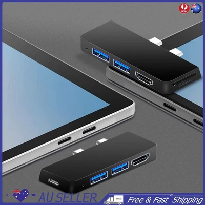 $23.29 • Buy 6-in-1 USB3.0 Hub High Speed Transmission For Surface Pro 8/9/X (Black)