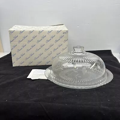Princess House Heritage Crystal Cake Pie Pastry Server W/ Dome Cover #077 • $89.99