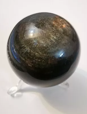 162g Golden Rainbow Obsidian Sphere • £45