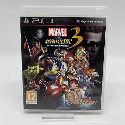 Marvel Vs Capcom 3 Fate Of Two Worlds PS3 PlayStation 3 Game Excellent Condition • £11.99