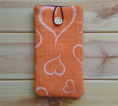 For Zte A3 2019 / A5 2019  Handmade Phone Case Fabric And Small Pocket Hearts • £11.40