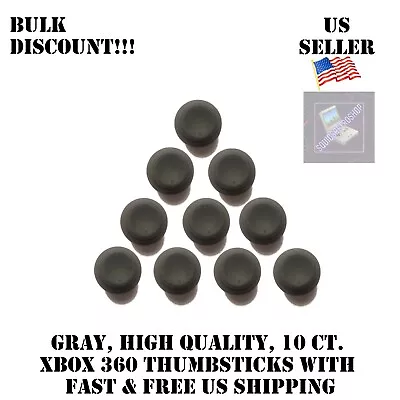 $6.19 • Buy 10 Gray Microsoft Xbox 360 Controller Replacement Analog Video Game Thumb Sticks