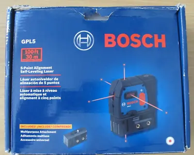 Bosch GPL5 5-Point Self-Leveling Alignment Laser OPEN BOX • $199.95