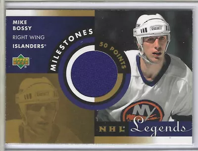 Mike Bossy 2001-02 NHL Legends Milestones Jersey New York Islanders • $8