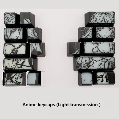 $32.29 • Buy Anime Backlit Keycaps OEM Switch ABS Keycap For Cherry MX Keyboard Custom Made