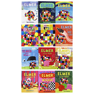 Elmer The Elephant Paperback Books *new Sealed* By David Mckee • £5.99