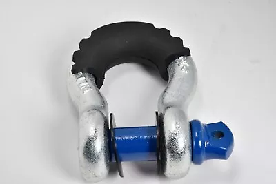 3/4  D-Ring Bow Shackle BLUE Screw Pin 10500LB Plastic Noise Vibration Protector • $16.47