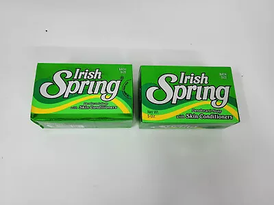 Vintage Irish Spring Original Deodorant Soap 5 Oz Bath Size Green Bar Old Stock • $11.99