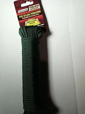 SecureLine 5/32  X 50' 550 Nylon Paracord Rope Military Grade Green (NEW) • $8.99