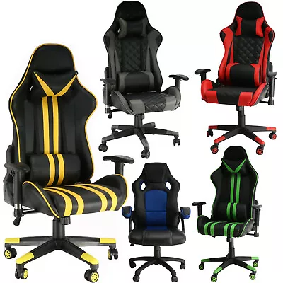 Luxury Executive Racing Gaming Office Chair Gas Lift Swivel Computer Desk Chairs • £89.99