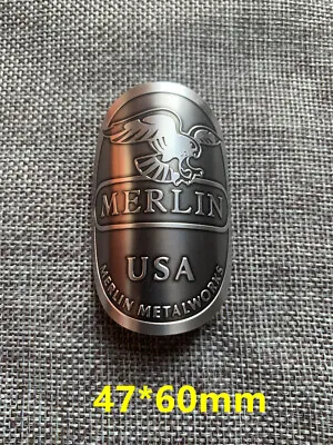 2pcs MERLIN Vintage  Bicycle Head Badge Tag Bike Emblem Decals Stickers Emblem • $15