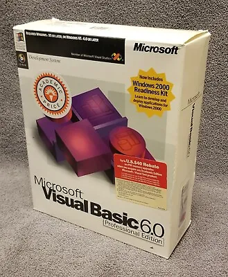 Microsoft Visual Basic 6.0 Professional Edition In Original Retail Box • $169.99