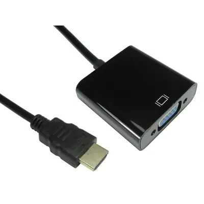 £5.99 • Buy HDMI To VGA Adapter Converter HDMI Laptop PC XBOX Projector To VGA TV Monitor
