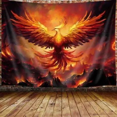 Phoenix Extra Large Tapestry Wall Hanging Art Medieval Anime Background Banner • $16.50