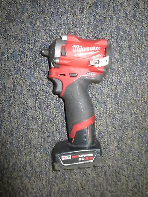 Milwaukee 2554-20 M12 FUEL™ 3/8  Stubby Impact Wrench + XC3.0 Red Lithiu Battery • $155