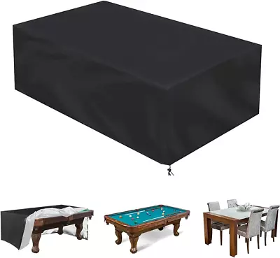 7/8/9 Ft Outdoor Pool Table CoverBilliard Protector CoverWaterproof FabricHea • $46.99