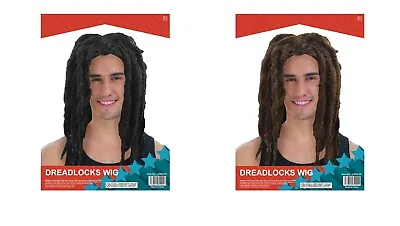 DELUXE DREADLOCKS WIG Ghetto Rasta Rapper Costume Fancy Dress Cosplay Reggae • $22.99