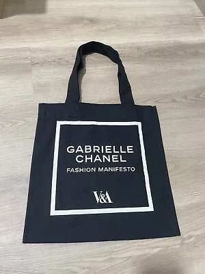 V&A Gabrielle Fashion Manifesto Black Tote Bag Limited Edition • £35