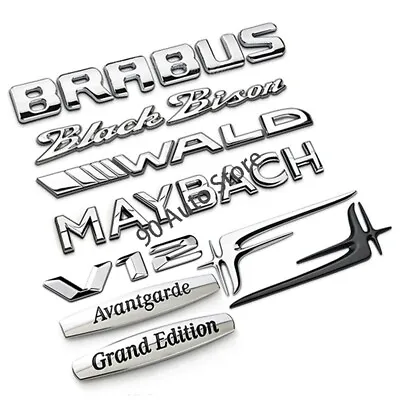 Bison Wald V12 Brabus For Mercedes Benz Metal Car Body Sticker Rear Badge Decal • $14.23
