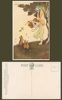 Ida Rentoul Outhwaite Old Postcard Fairy Girl Anne Plays Pipes Enchanted Forest • £17.99