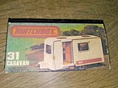 Matchbox No31 - Caravan -  Replica Box Only • £1.95