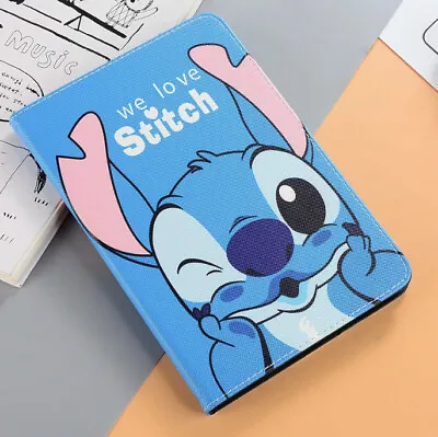 £29.99 • Buy For IPad Mini 1 2 3 4 5 Lilo And Stitch Cartoon Kids Blue New Smart Case Cover
