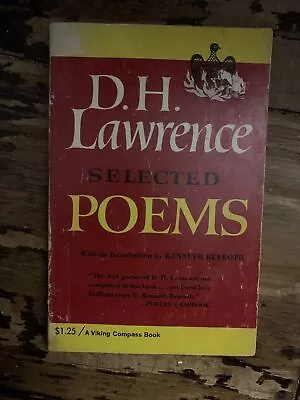 D. H. LAWRENCE: SELECTED POEMS 1968 Viking Compass Paperback Book • $12.95