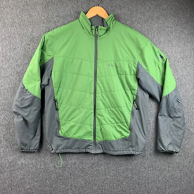 Eddie Bauer First Ascent Puffer Jacket Mens Large Green Full Zip Primaloft • $32.39