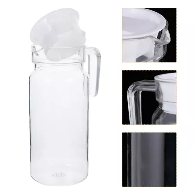  Beverage Bottle Water Pitcher Ice Tea High Capacity Juice Jug • £14.15