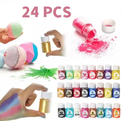 24x Eye Candy Pigments Neon Mica Pigment Powder Set -Mica Powder For Epoxy Resin • $18.99