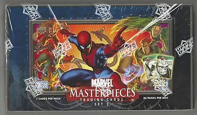 2008 Marvel Masterpieces Set 3 - Upper Deck Skybox - Sealed Hobby Box - 36 Packs • $639.99