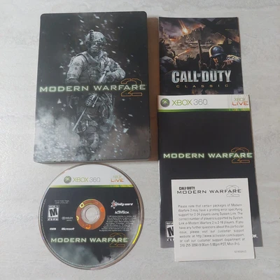 Modern Warfare 2- Metal Case- CIB!  (Xbox 360) • $24.99