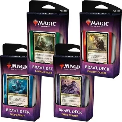 MTG Magic The Gathering Throne Of Eldraine BRAWL Decks SET Of 4 NEW/SEALED (Aus) • $236.99